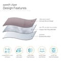 6-Piece Italian Jacquard  Hotel  Comforter  ,Dobby Broken Stripes Quilted ,King 260 x 240 Cms , Liliac