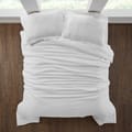 3-Piece Hotel Style Duvet Cover Cotton Rich, 500 Thread Count Hotel Satin Striped, King Size, Ansonia