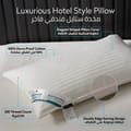 Single Hotel Striped Cotton Pillow ,100% Cotton shell ,Double Edge Stitched ,  Premium Gel Fiber 1 Kg Filling , 50x75, Soft Loft