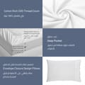 Comforter Set 7-Pieces Double Size Hotel Style All Season Cotton Rich Stripe Pattern Bedding Set With Removable Cover And Down Alternative Filling, White