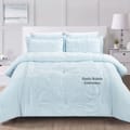 4- Piece Designer Comforter Set Single Bed 180 x 240 Cms Soft Microfiber Spamint.