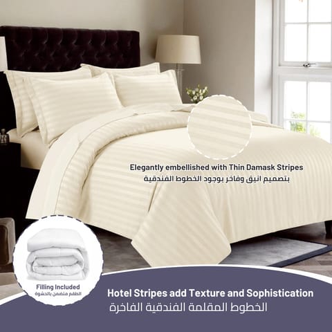 5-Piece King Size  Comforter Set  with Ruffled Border and Removable Filler, Turquoise