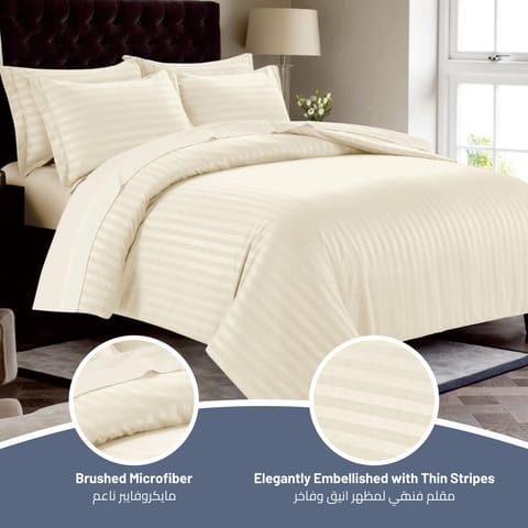 5-Piece King Size  Comforter Set  with Ruffled Border and Removable Filler, Turquoise