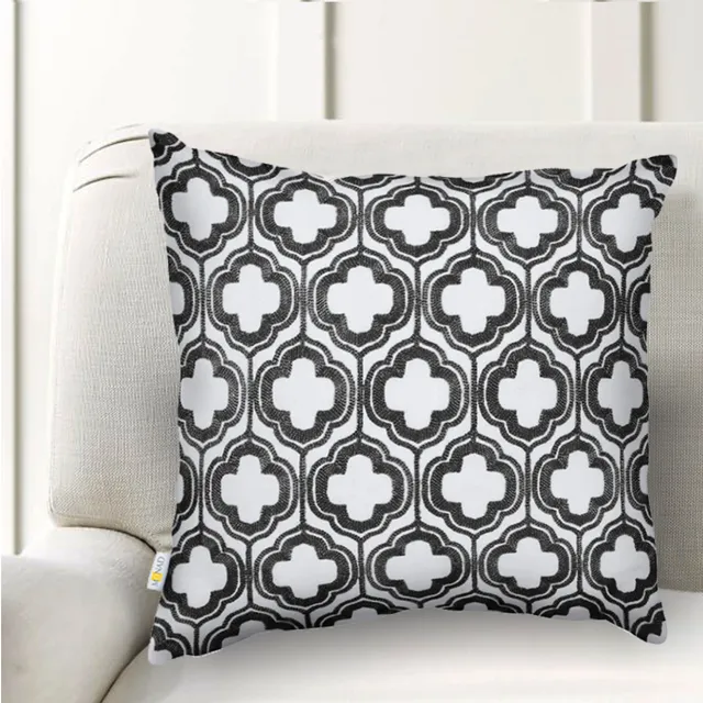 201268 7016 -A3 EMB CUSHION 7016 -A3 -Embroidery Cushion 45X45 Cms With Filler (Fabric Cover Canvas)