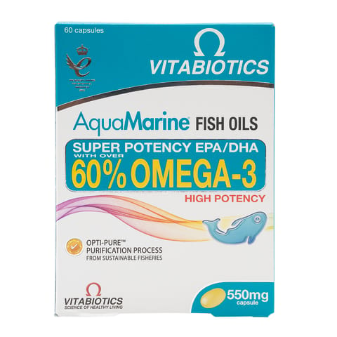 Aquamarine 60% Omega3 60 Capsules
