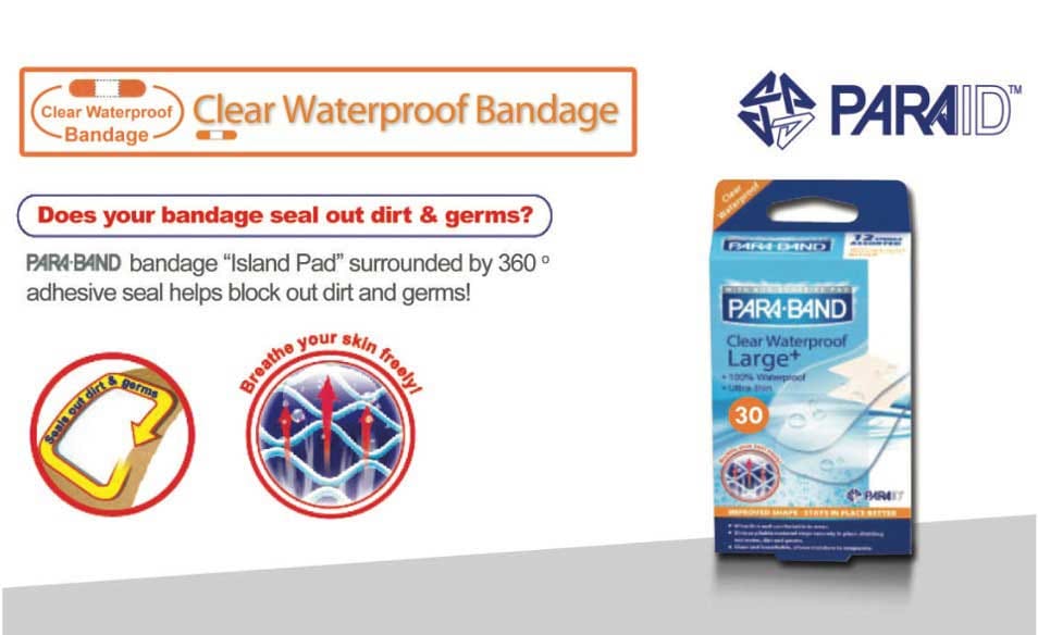 ParaBand Plaster Clear Waterproof 30