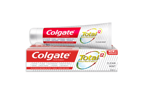 Colgate Total 12 hour protection Clean Mint Toothpaste 50ml