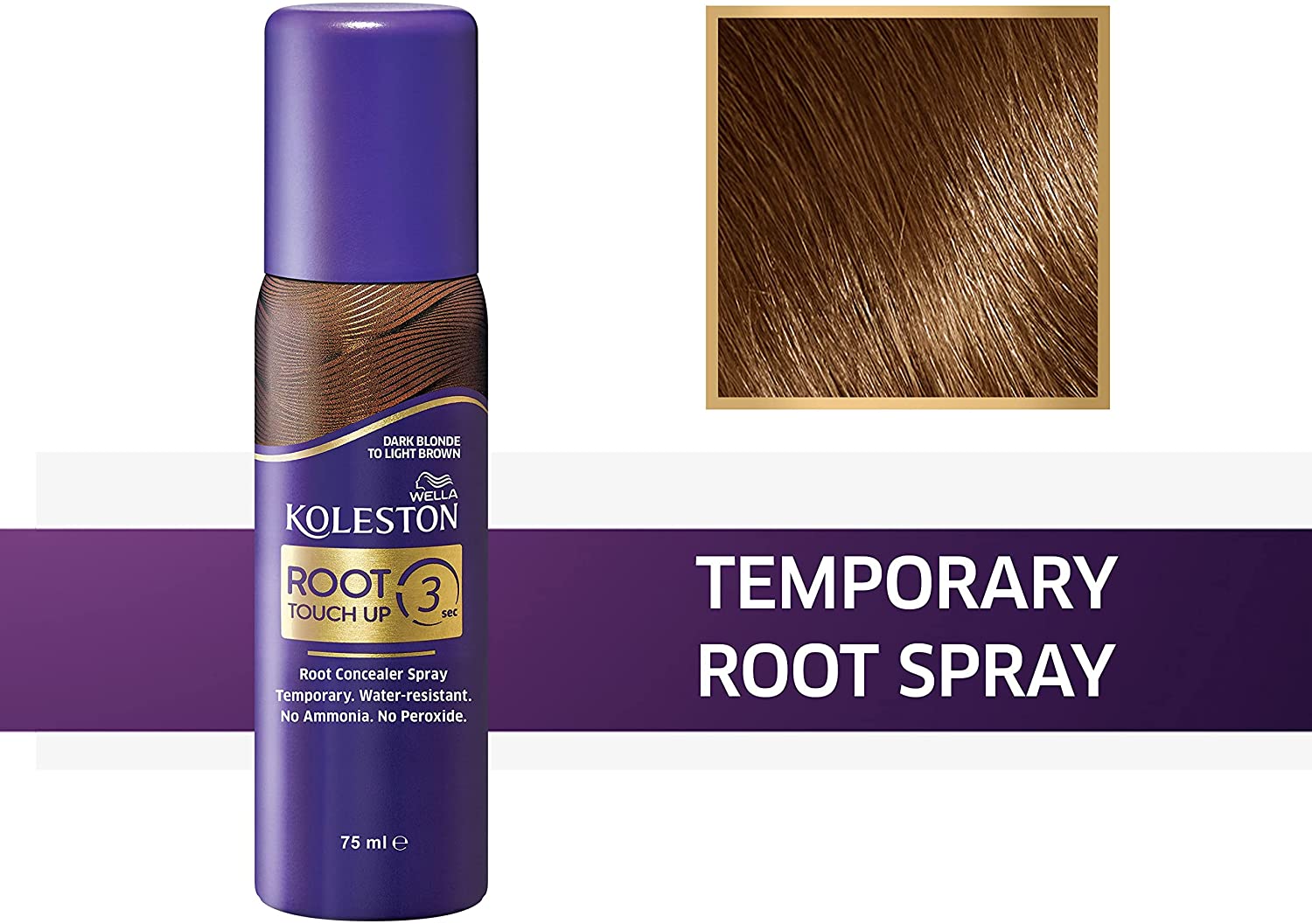 Root Touch Up Spray Dark blonde To Light Brown 75ml
