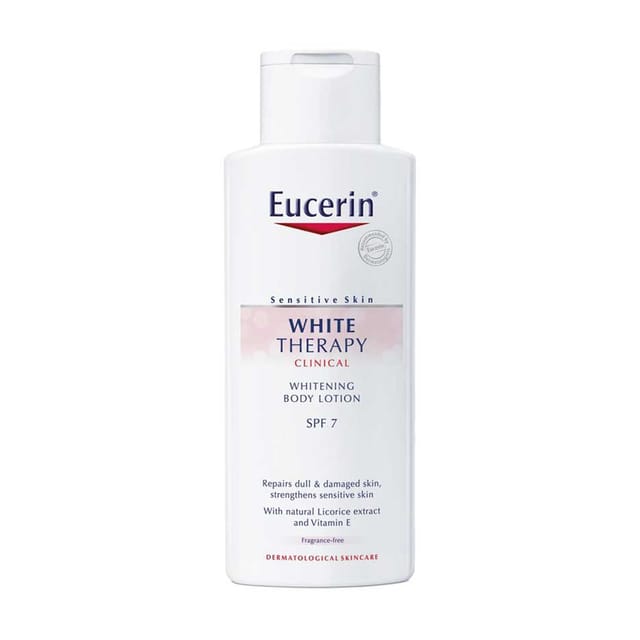 eucerin white therapy body lotion spf 7