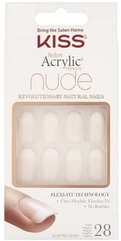 Acrylic Nude French 28 Nails - KAN06 Sensibility