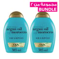 Renewing + Argan Oil Of Morocco Shampoo 385Ml (2 Pieces)