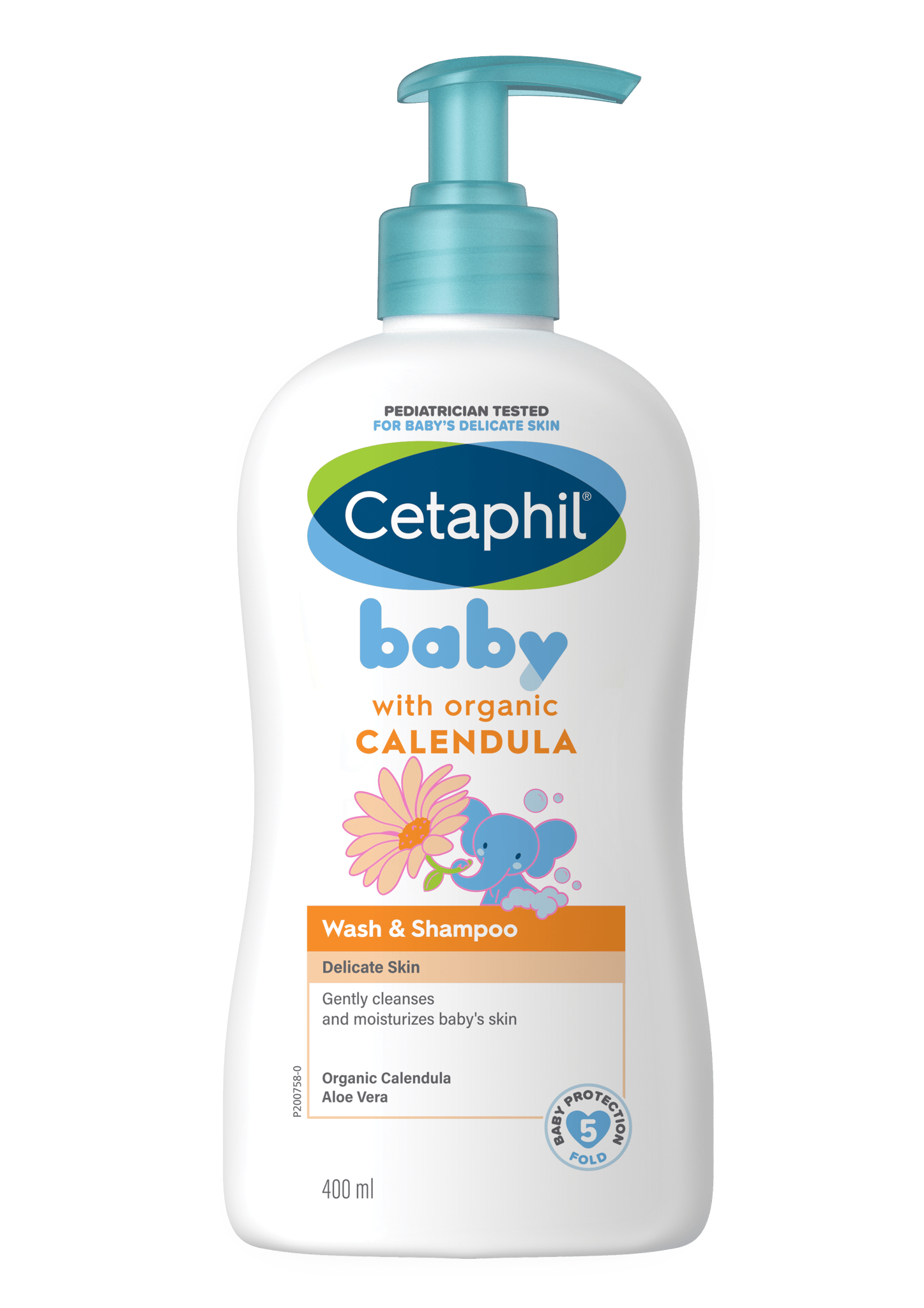 Baby Wash & Shampoo With Organic Calendula - 400Ml