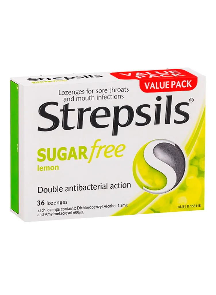 STREPSILIS Strawberry Sugar Free Lozenges