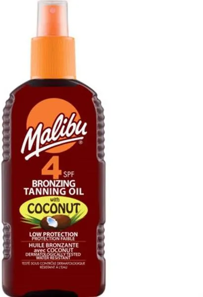 Coconut Bronzing Tanning Oil 4Spf