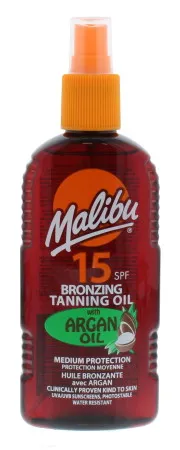 Bronzing Tanning Oil With Aragan 15Spf