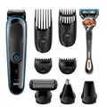7-In-1 Wet & Dry Electric Shaver & Trimmer Kit-Blue