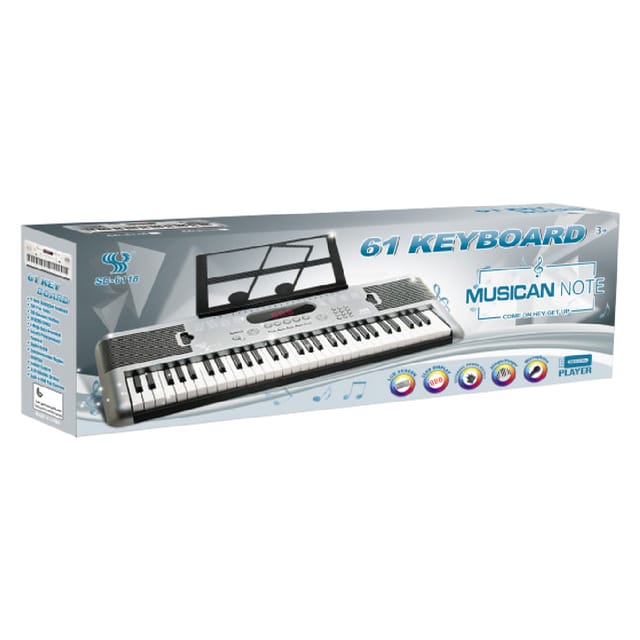 61 key multifunction electronic piano(with CHARGER)