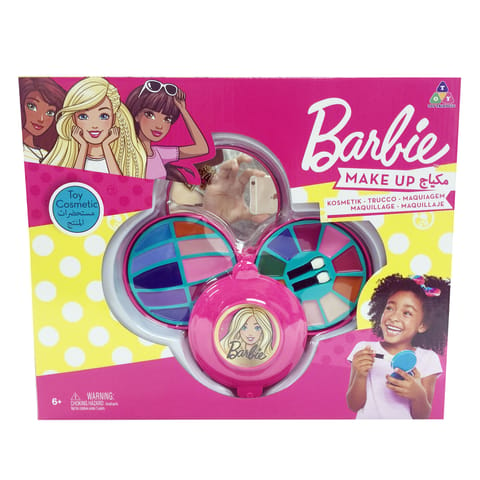 Barbie 3 Decks round cosmetic case