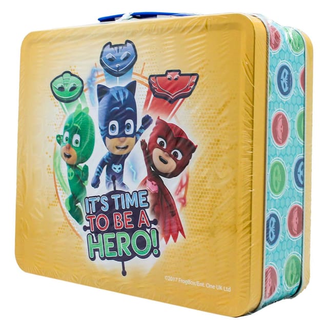 PJ Masks Tin Lunch boxes withstickers/puzzles