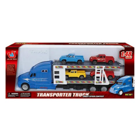 1:24 Scale Friction truck + 4 sports car