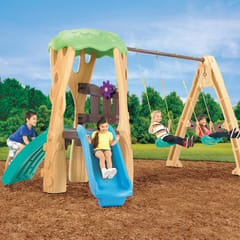 little tikes treehouse swing set