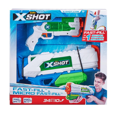 X-SHOT- FAST FILL- Combo Pack- Medium And Small Window Box,