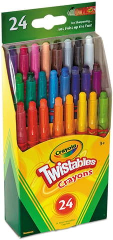 24 Ct Silly Scents Mini Twistables Scented Crayons