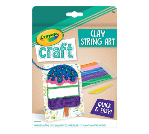 MODELING CLAY STRING ART,POPSICLE