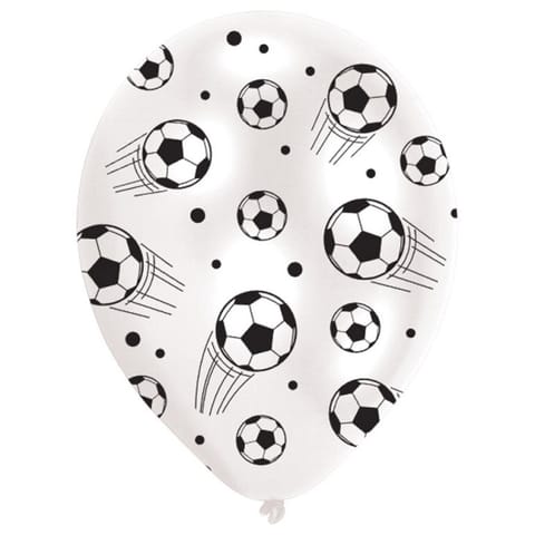 ALL AROUND PRINTED FOOTBALL LATEX BALLOONS 11IN, 6PCS