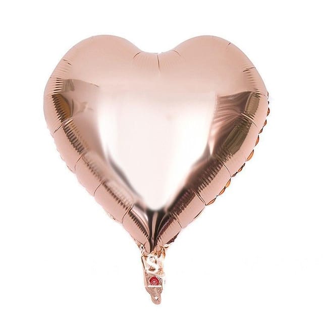 S40 ROSE GOLD HEARTS FOIL BALLOON 18in