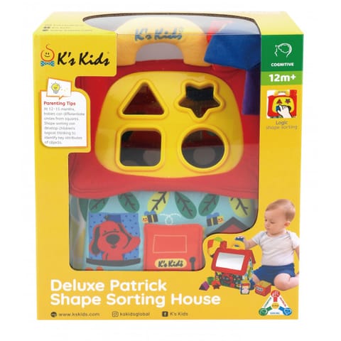 K''s Kids Deluxe Patrick Shape Sorting House (2020 New version)