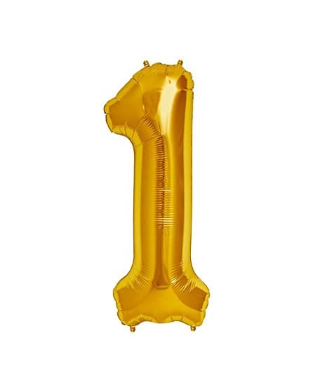 P50 NUMBER 1 GOLD LARGE SUPERSHAPE BALLOON