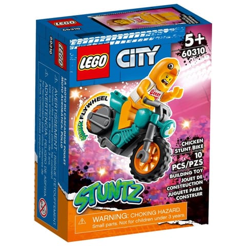 LEGO City Chicken Stunt Bike 60310 Building Kit (10 Pieces)