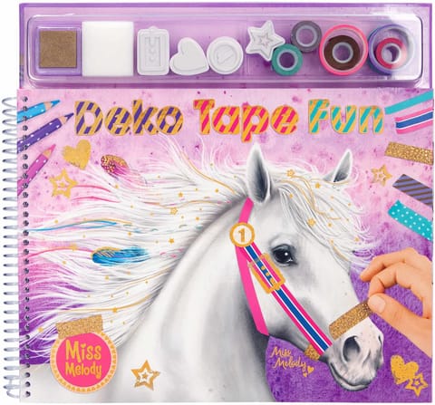 TOPModel Miss Melody Colouring Book With Masking Tapes