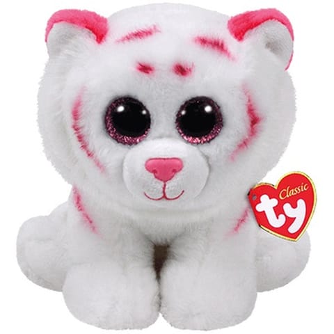 BEANIE BABIES TIGER TABOR PNK/WHT MED