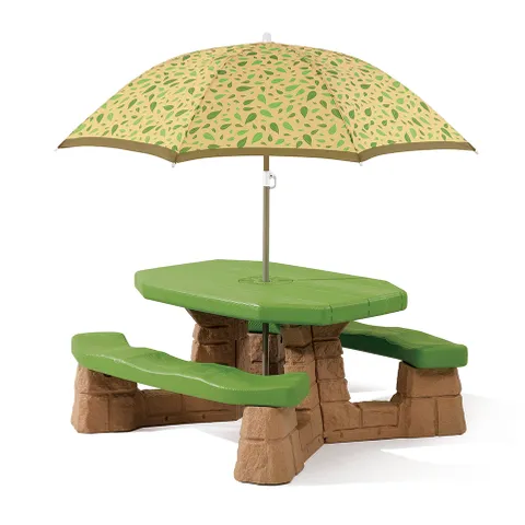 Naturally Playful® Picnic Table With Umbrella