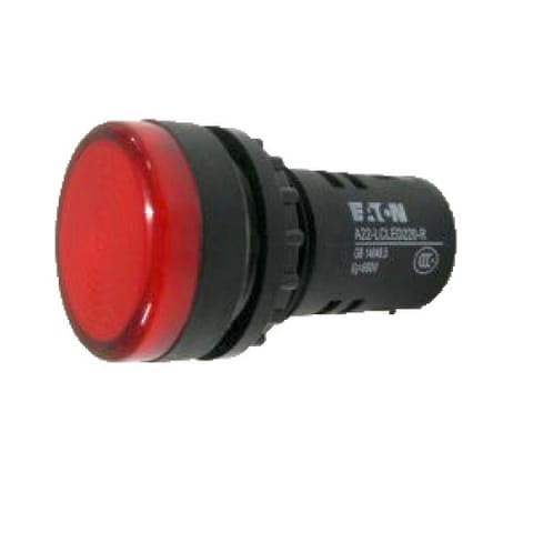 Ind.light compact,red,LED 220V AC/DC
