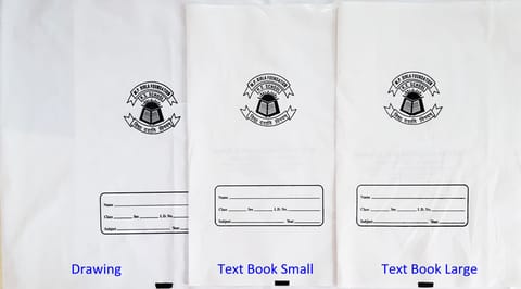 MP Birla School - Book Covers - Milky White for Text Books & Drawing Book