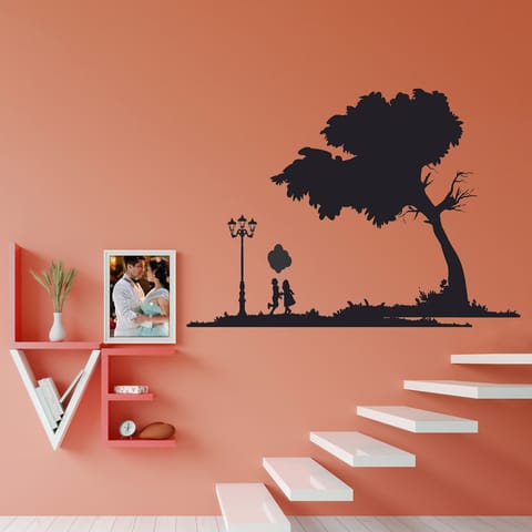 DIY Wall Stickers Park Silhouette for Home Décor (36"X24")