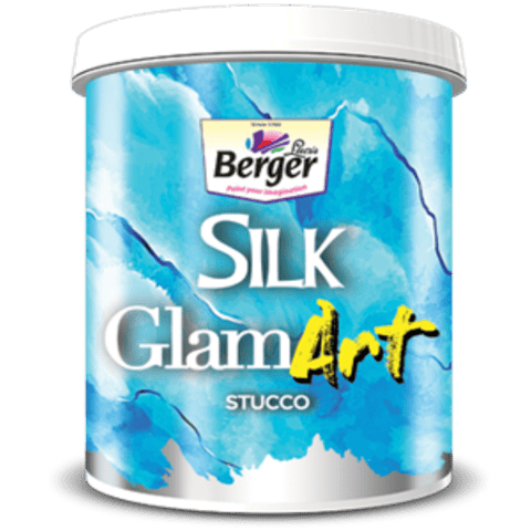 Berger Silk GlamArt Stucco Finish for Interior Textures on walls | 100% acrylic emulsion paint| 1 Litre