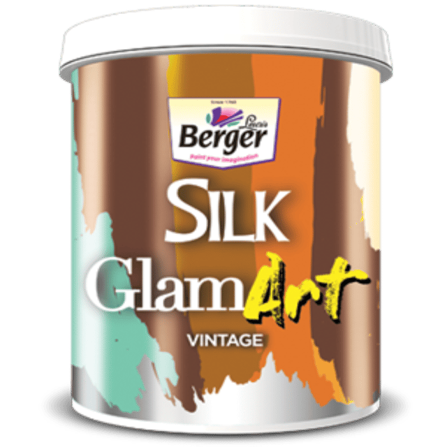 Berger Silk GlamArt Vintage Finish for Interior Textures on walls | 100% acrylic emulsion paint | 1 Litre