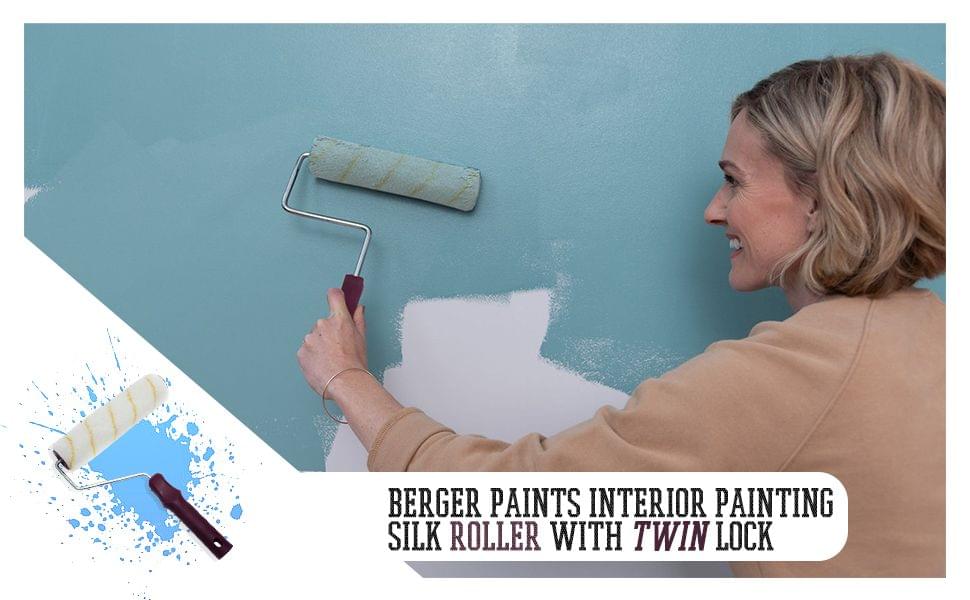 Berger Paints Silk Roller with Twin Lock Technology