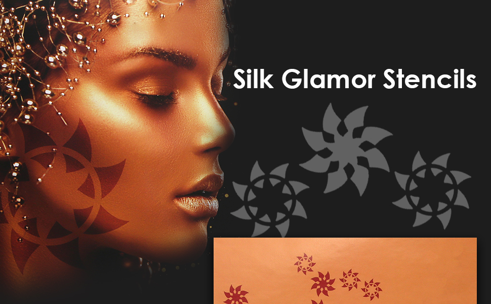 Wall Stencils Spinning Stars Berger Paints Silk Glamour