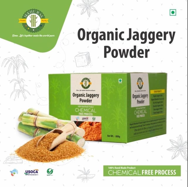Organic Jaggery Powder 2 kg / Gud / Gur Powder