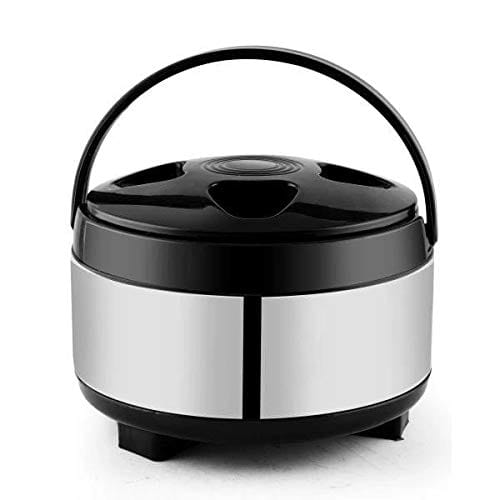 Stainless Steel Puf Insulated Casserole- Black (1500 ML)