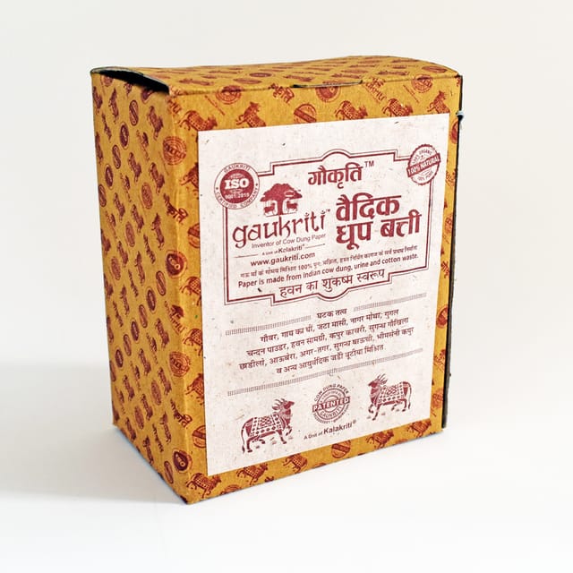 GAUKRITI Cow Dung Vedic Dhoop Batti Box of 5 Pack