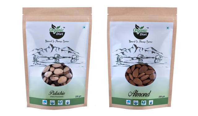 Pista + Badam / Almond 250 gm each