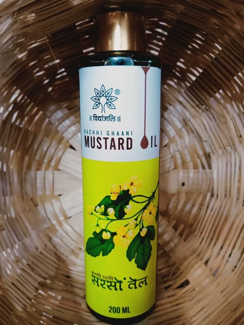 Wood Pressed Mustard Oil 200 ml (Sarso ka Tel)
