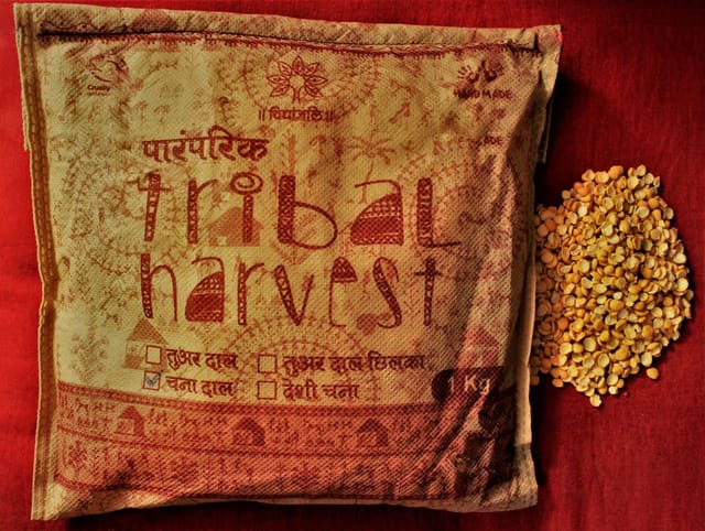 Chana Dal 1 kg / Paramparik Tribal Harvest Bengal Gram Dal dehusked