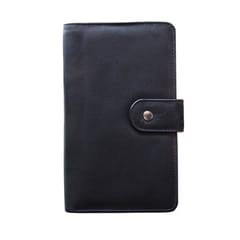 ABYS Genuine Leather Black Document Holder